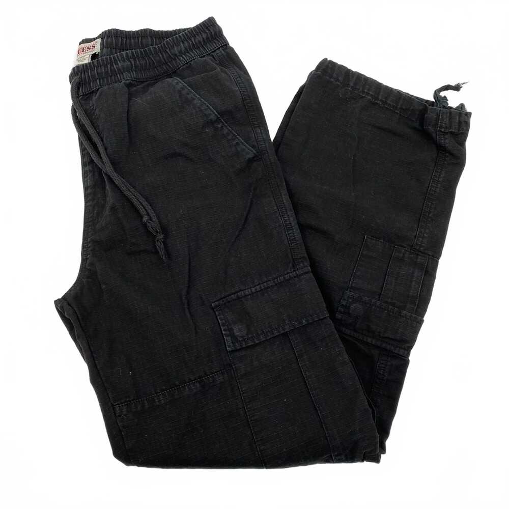 Guess Black Cargo Pants | Men’s Size M Cotton Classic Style